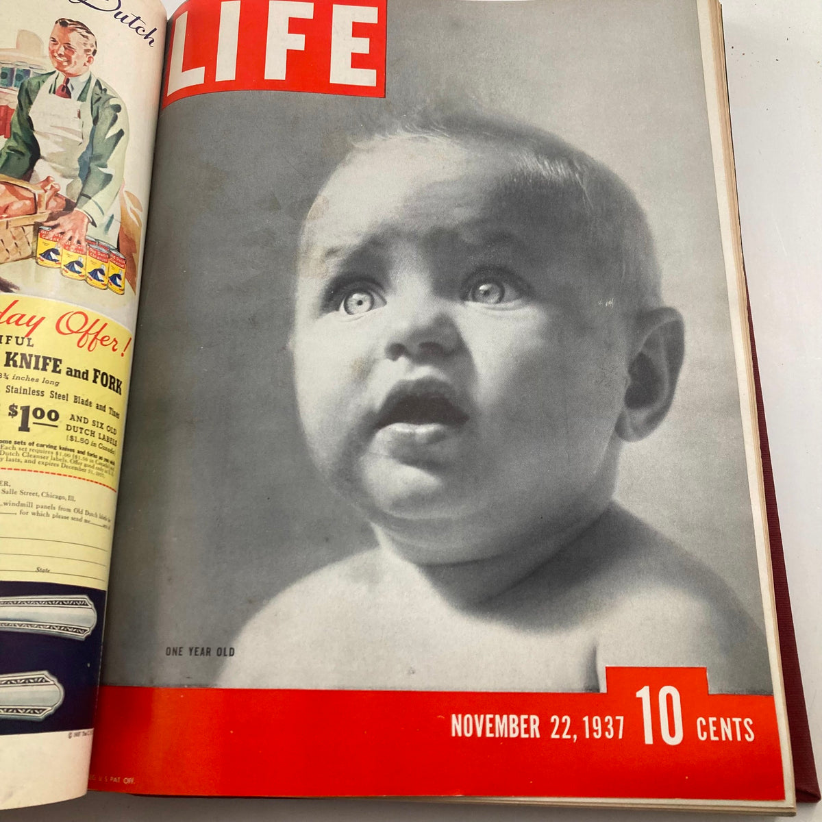 Vintage 1937 Bound Life Magazine November - December Weekly Issue