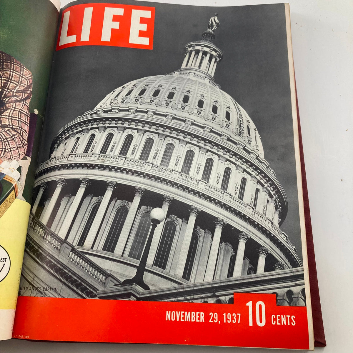 Vintage 1937 Bound Life Magazine November - December Weekly Issue