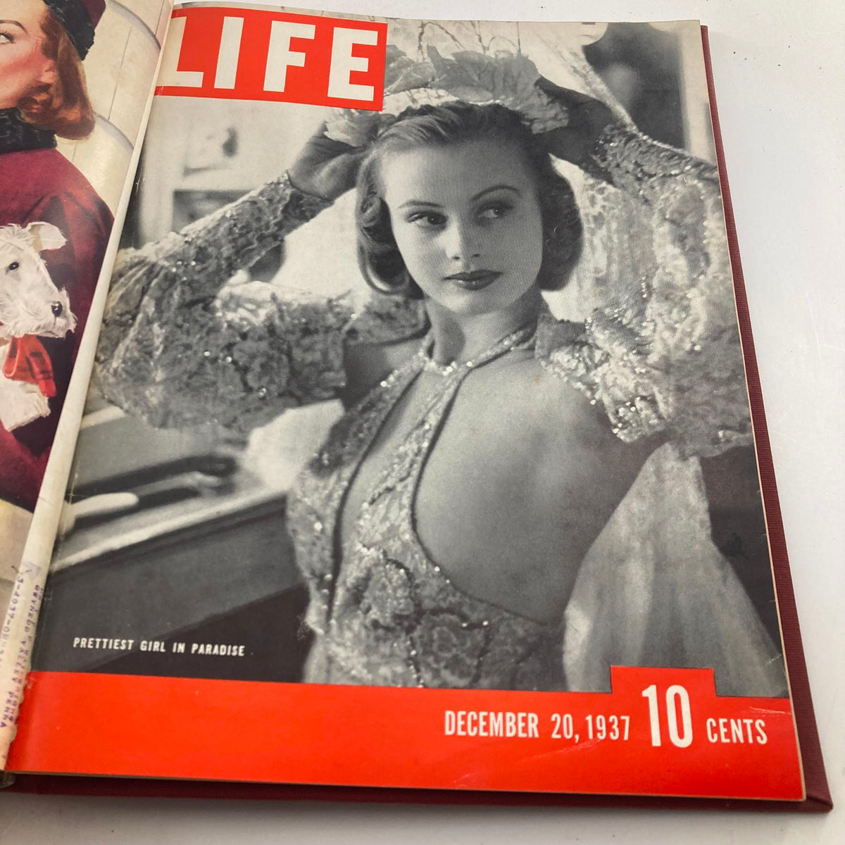 Vintage 1937 Bound Life Magazine November - December Weekly Issue