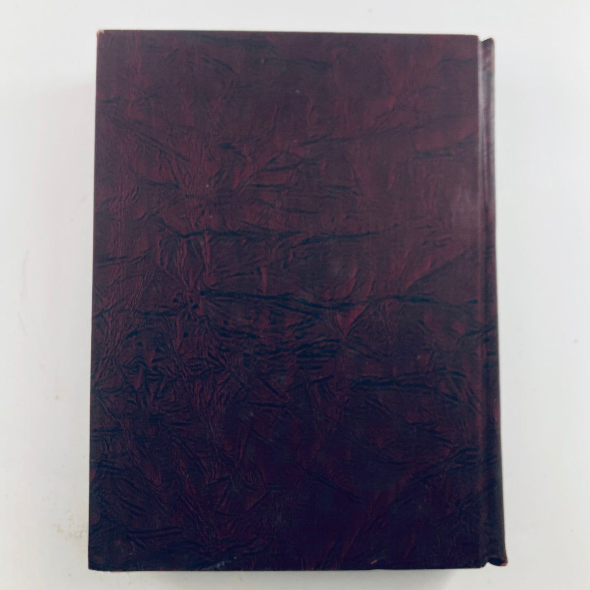 Back cover of the VTG 1937 Bound Life Magazine, illustrating the textured burgundy finish of the binding, emphasizing its collectible vintage value.