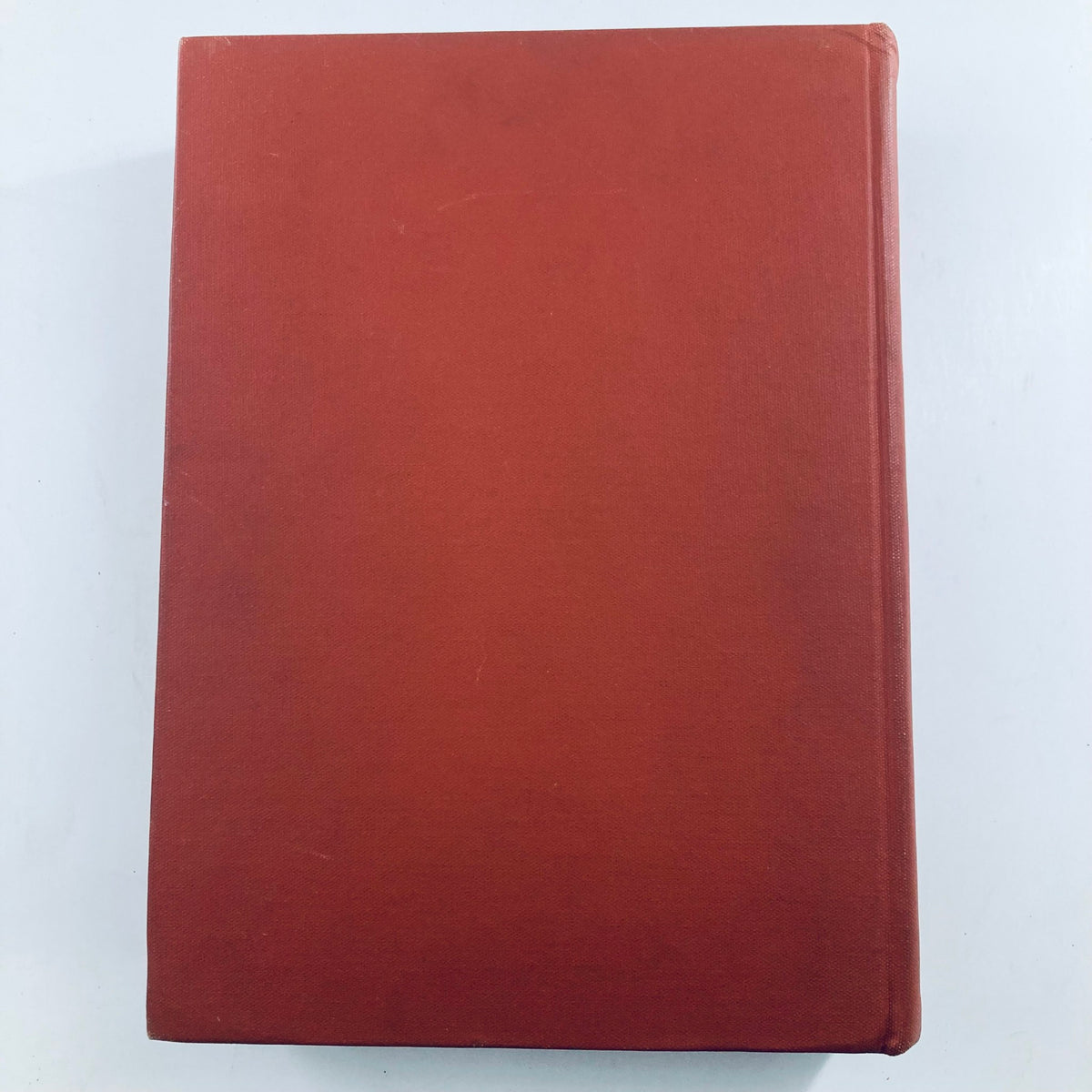 Back cover of the VTG 1946 Bound Life Magazine, showcasing a plain red hardcover, representing the preservation of vintage publications.
