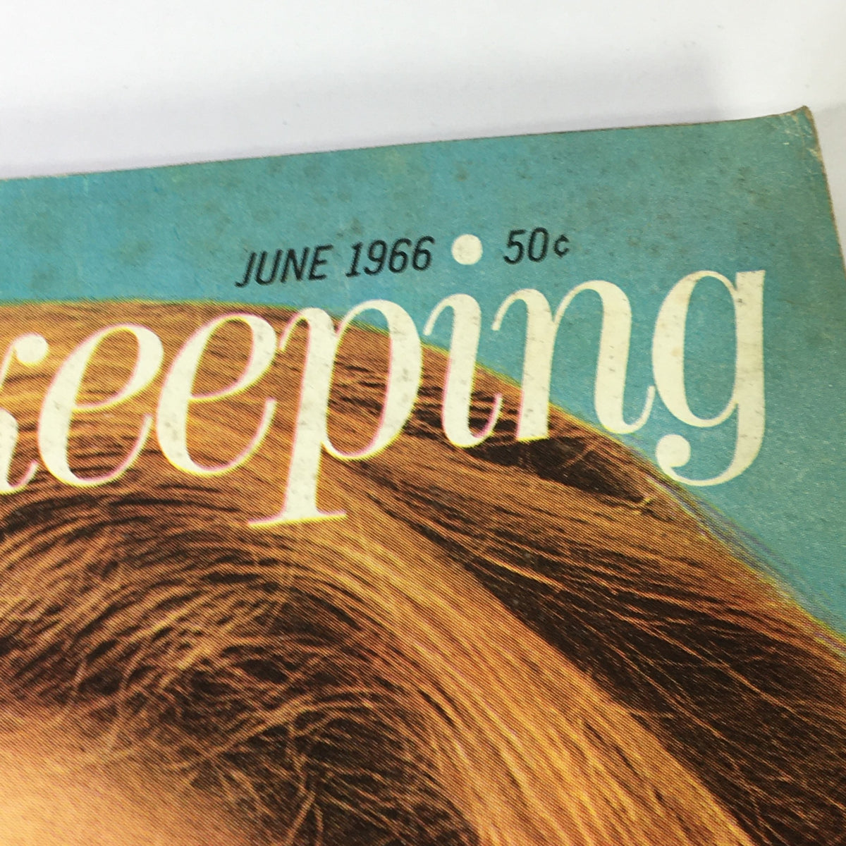 Close-up of the magazine title from the June 1966 edition of Good Housekeeping, showcasing its historical significance and vintage design.