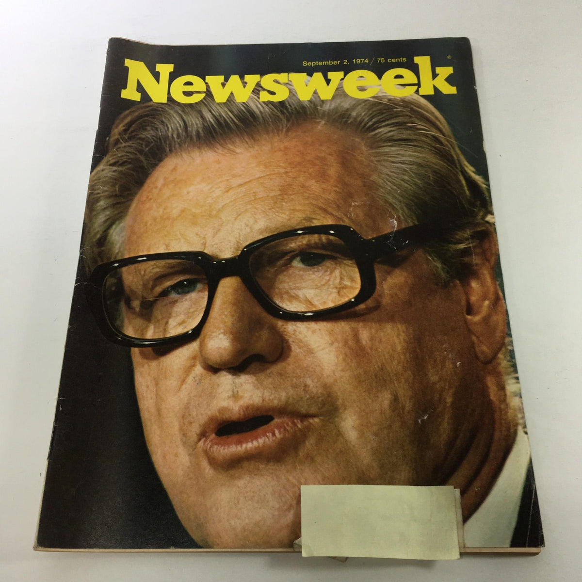 Cover of Newsweek Magazine: September 2, 1974, featuring Nelson Rockefeller. Vintage magazine showcasing historical context and cultural significance of the 1970s.