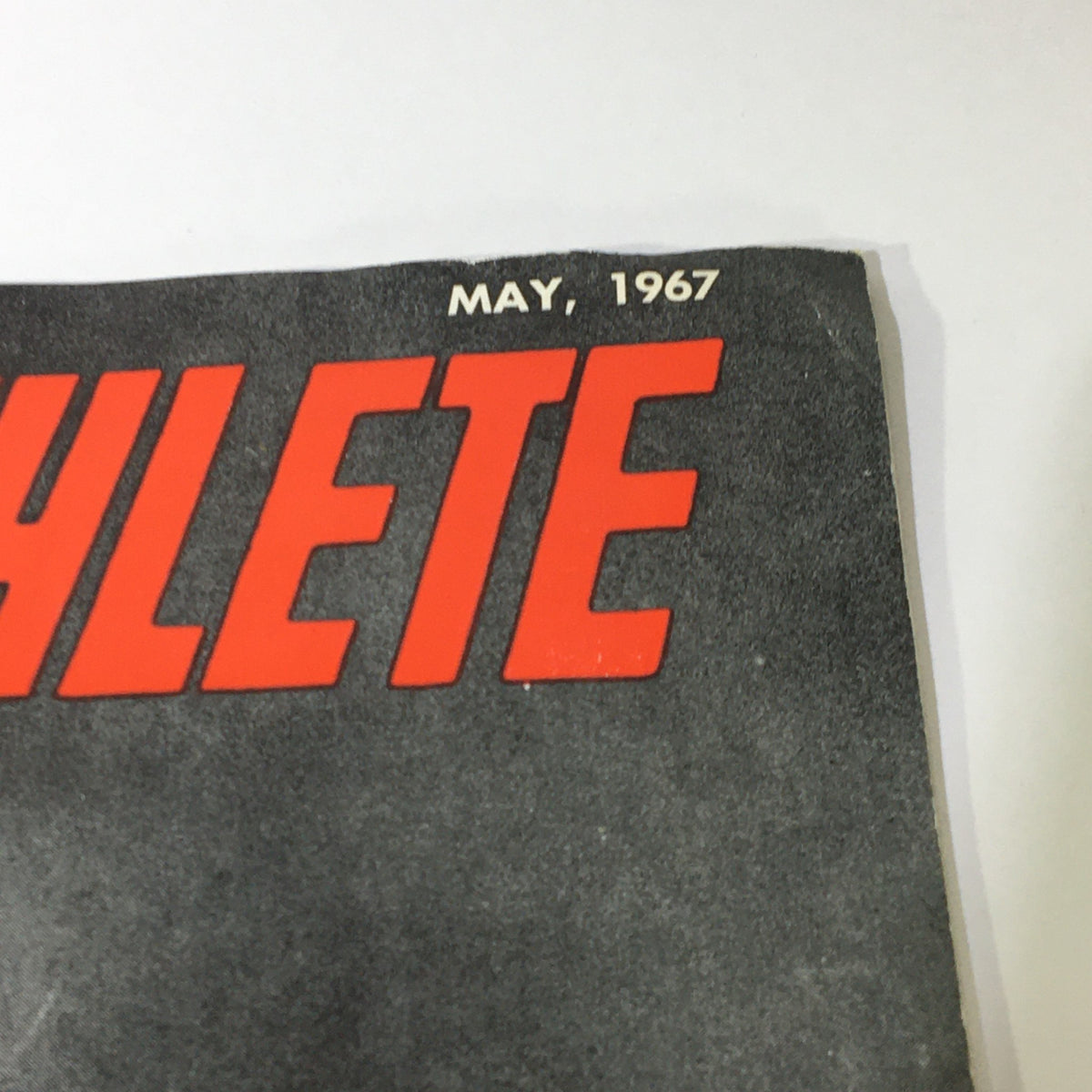 Top section of the VTG Amateur Athlete Magazine May 1967 showcasing the title and date, Volume 38 Number 5.