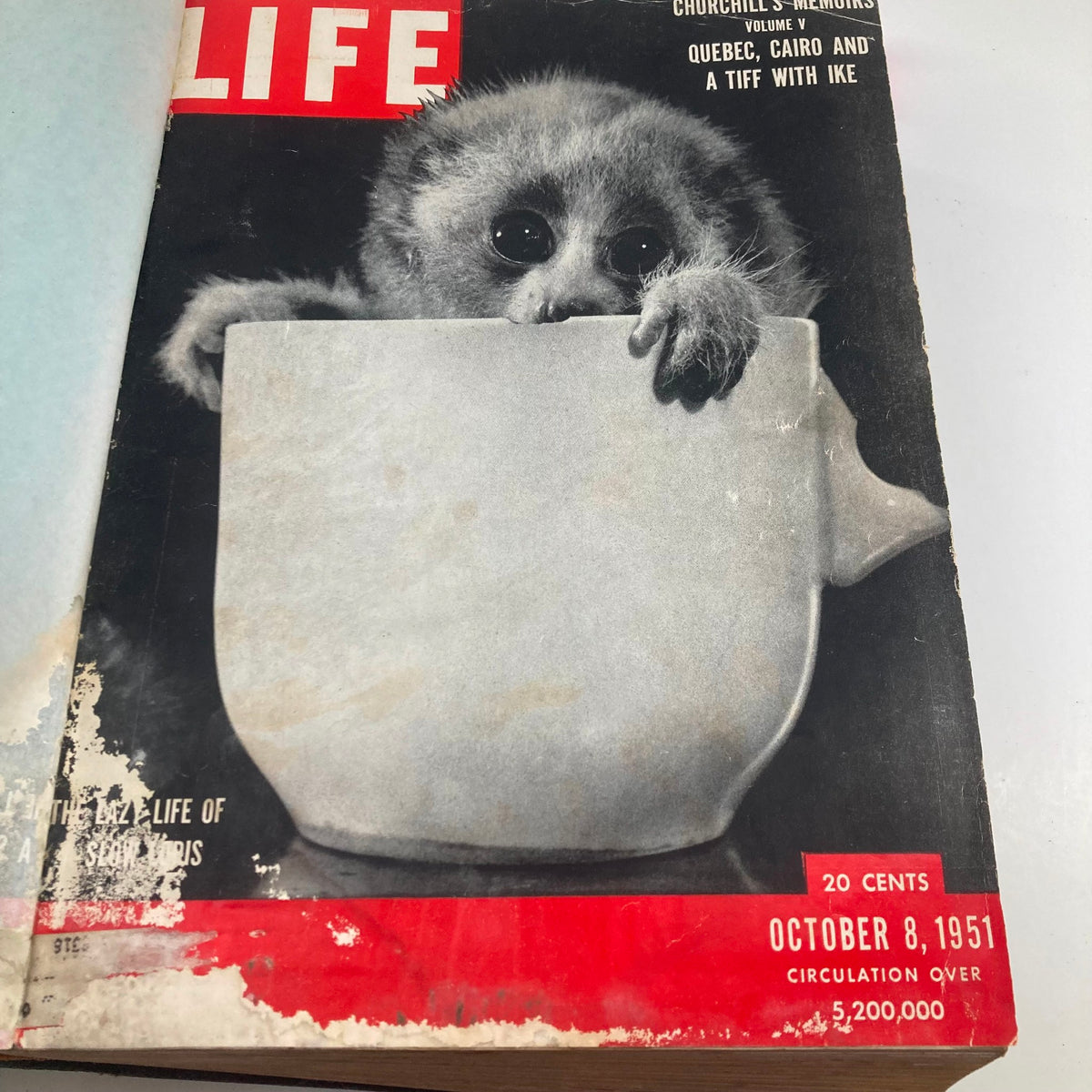 Vintage 1951 Bound Life Magazine October - December Weekly Issue