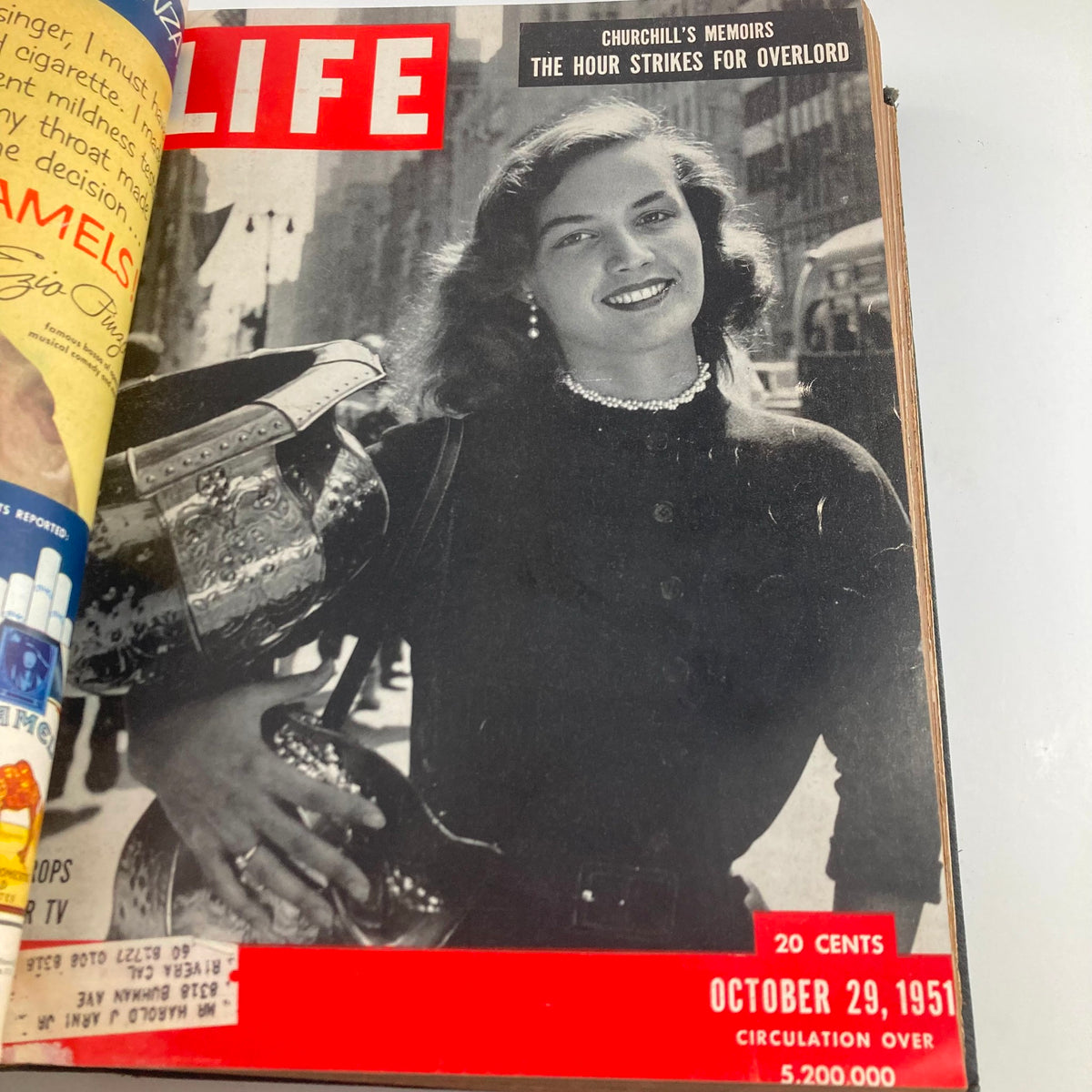 Vintage 1951 Bound Life Magazine October - December Weekly Issue