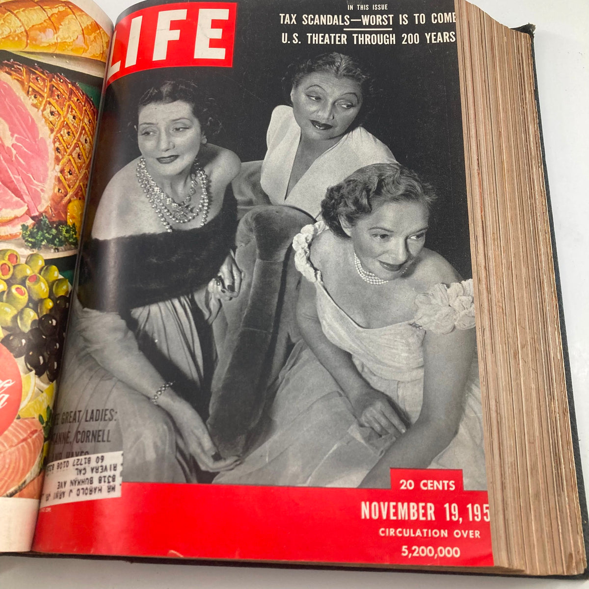 Vintage 1951 Bound Life Magazine October - December Weekly Issue
