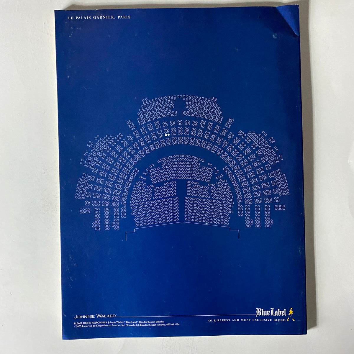 Fortune Magazine January 23, 2006 - Back cover featuring a design influenced by Le Palais Garnier, Paris, promoting Johnnie Walker.