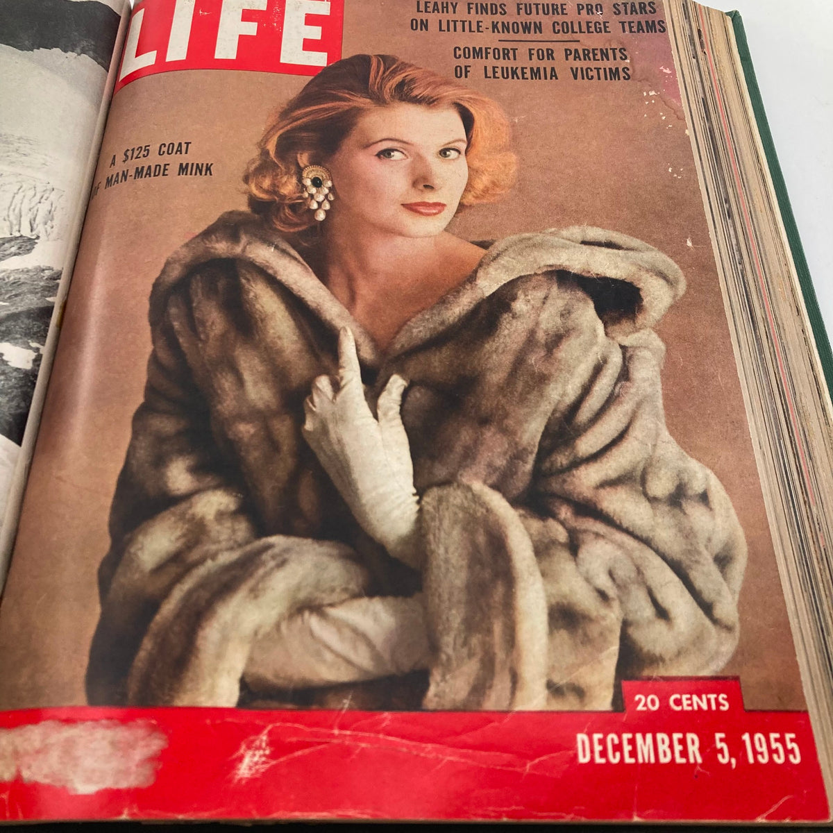 Vintage 1955 Bound Life Magazine November - December Weekly Issue