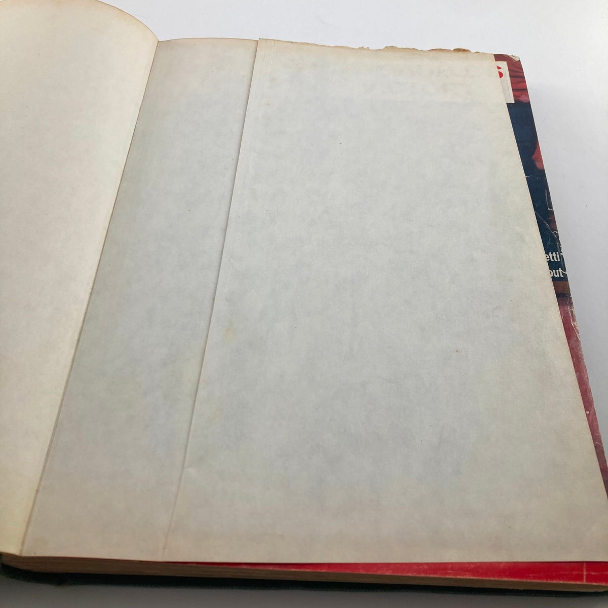 Interior view of the VTG 1961 Bound Life Magazine May - June Weekly Issue showing blank pages with a clean appearance, ready for viewing.