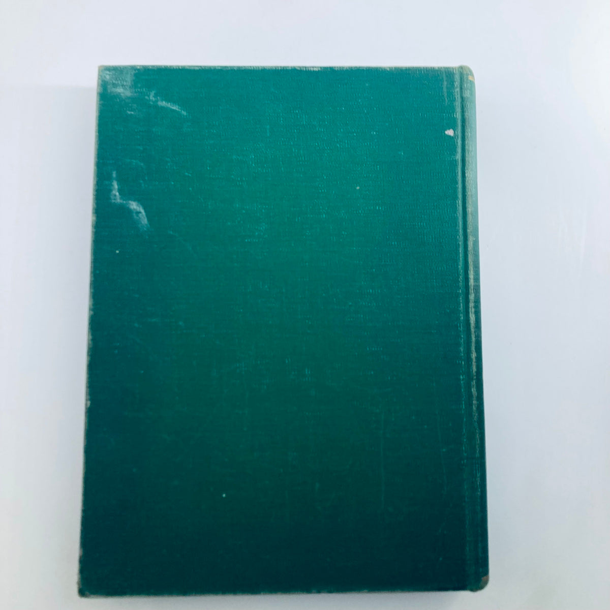 Back cover of the VTG 1958 Bound Life Magazine collection, showcasing the solid green binding of the vintage publication.