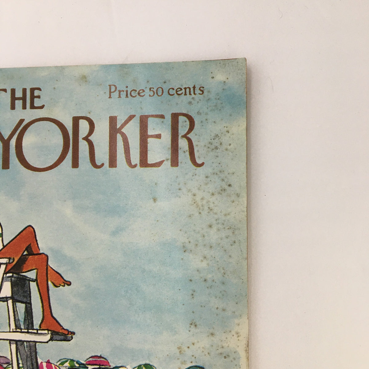 Cover of The New Yorker Magazine September 2, 1972 featuring artwork by Charles Saxon, depicting a lifeguard sitting on a chair with beach umbrellas in the background.