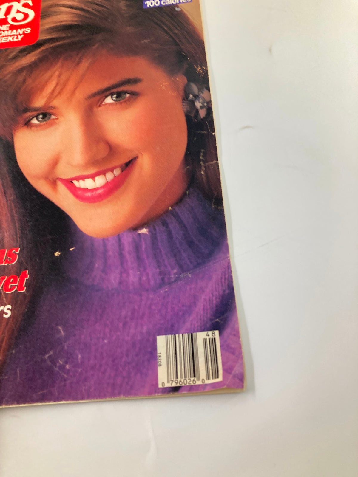 Cover of Woman's World Magazine November 29 1988 featuring a smiling woman with long brown hair wearing a purple sweater. The magazine highlights a Seven-Step Survival Plan and is in good condition with minor wear.