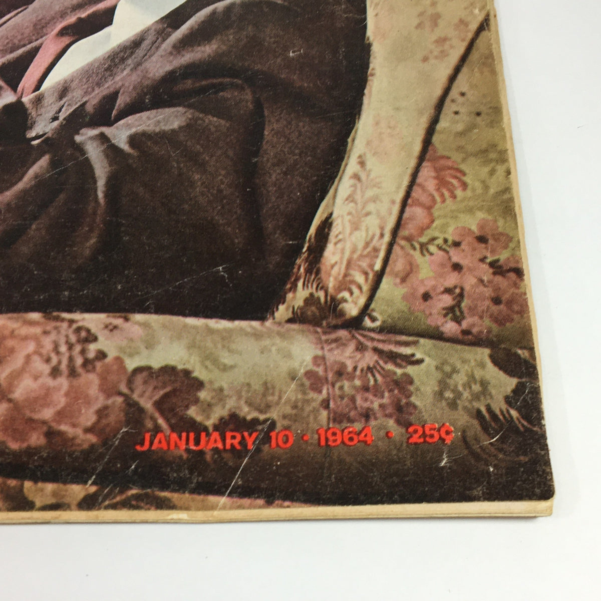 VTG Life Magazine January 10 1964 cover featuring General Douglas MacArthur, showcasing vintage design elements and historical significance.