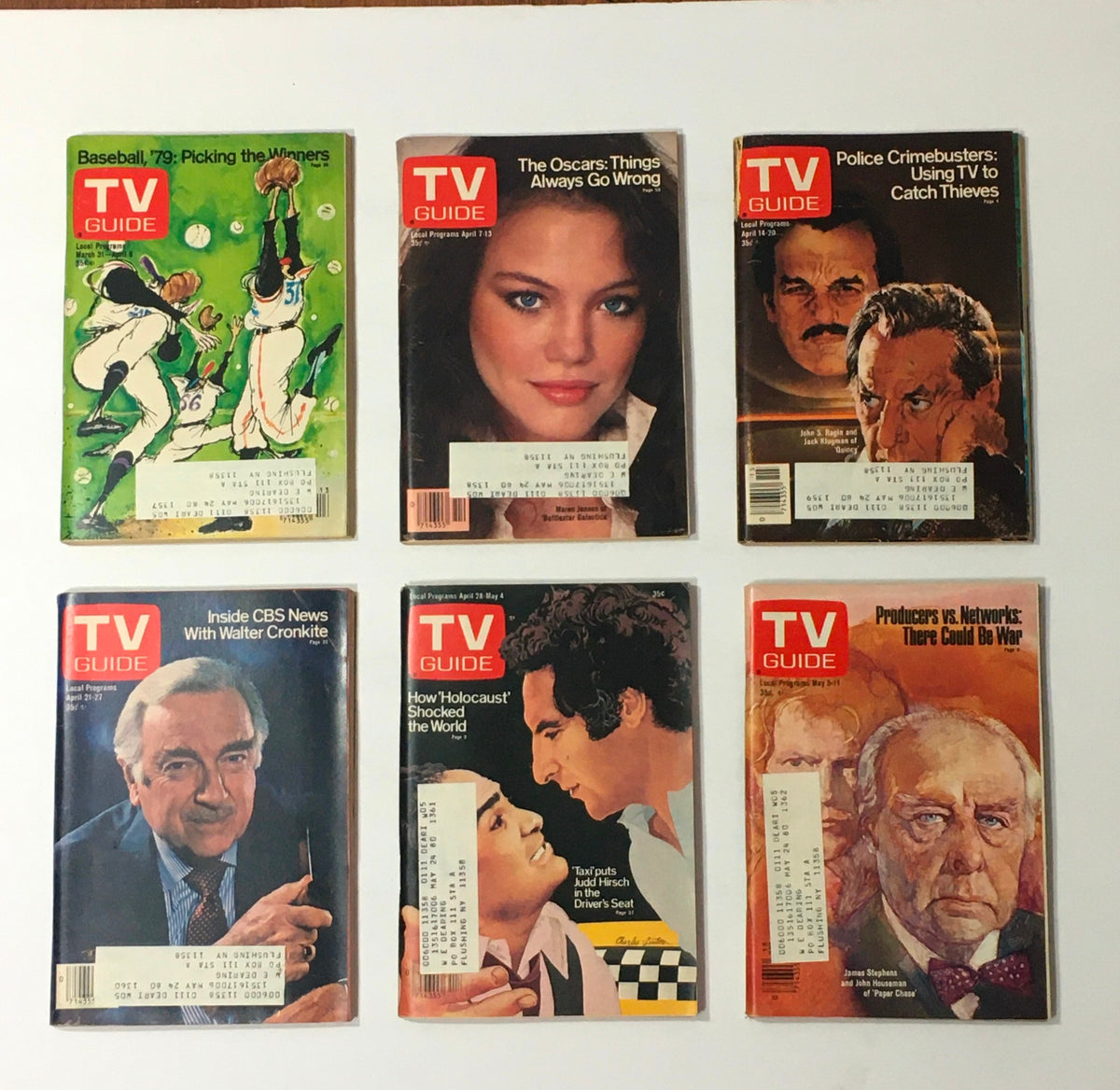 Complete Year Of TV Guide Magazines 1979, 52 Issues: Special Issue Fall Preview showcasing various covers including 'Baseball 79: Picking the Winners' and 'Inside CBS News With Walter Cronkite'.
