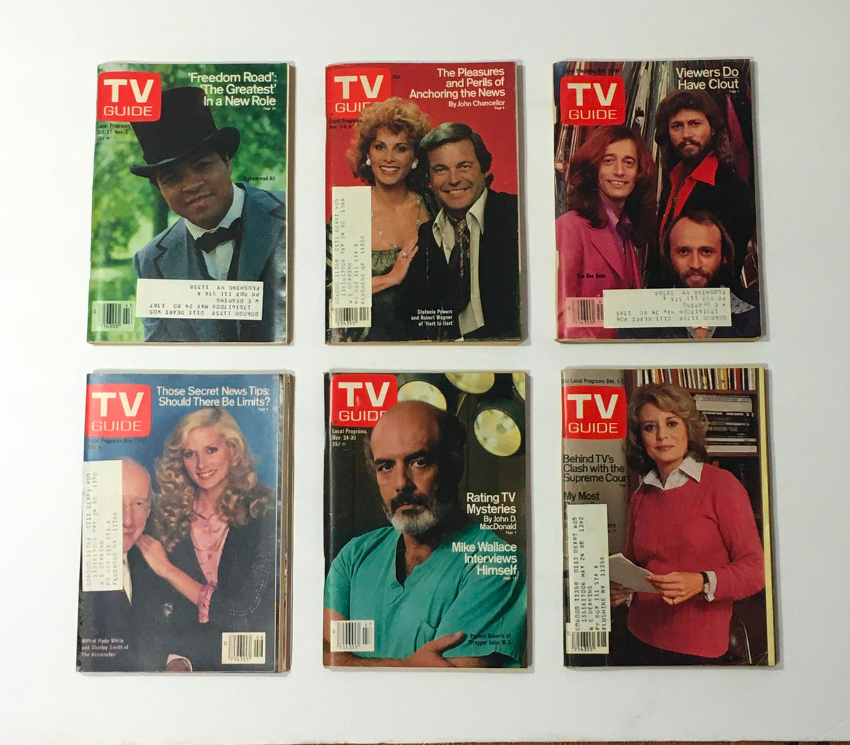 Complete Year Of TV Guide Magazines 1979, 52 Issues: Special Issue Fall Preview - Image of several TV Guide magazine covers capturing the essence of television and culture in 1979.
