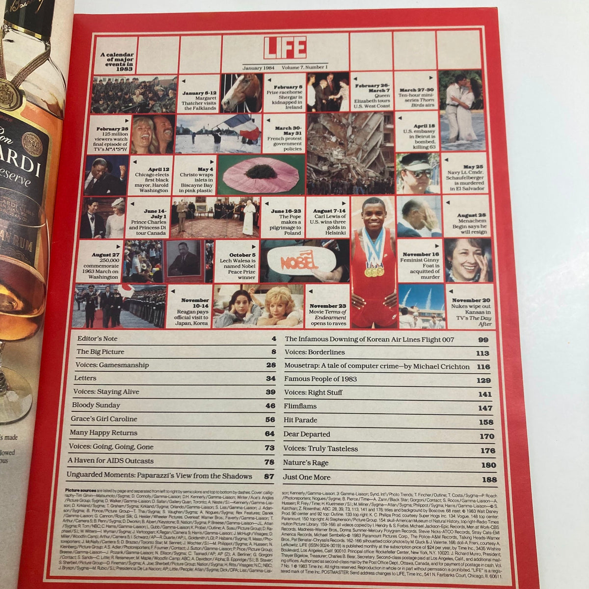 Life Magazine January 1984 The Year In Pictures 1983 Collectible Edition No Label
