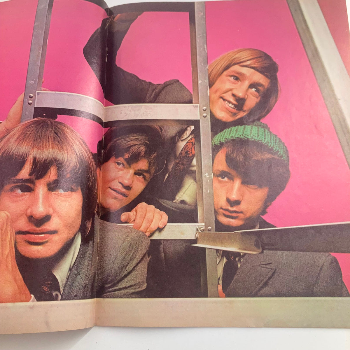 Image from The Teen Set Magazine Summer 1967 showcasing The Monkees, reflecting the playful spirit of 1960s music and pop culture.