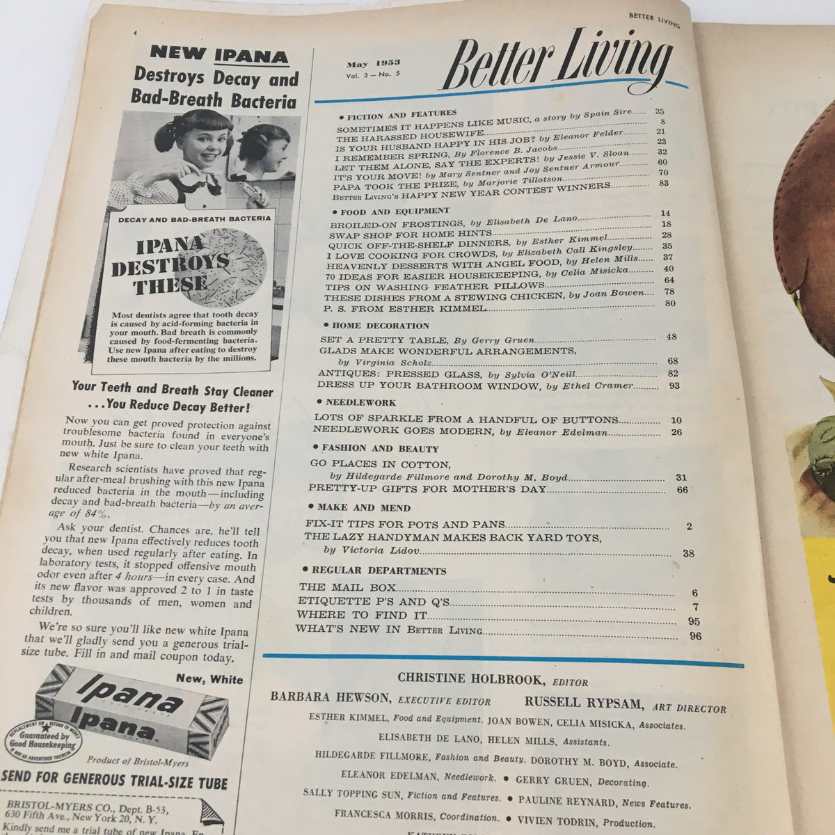 Vintage Better Living Magazine May 1953 Etiquette P's and Q's Feature, Newsstand