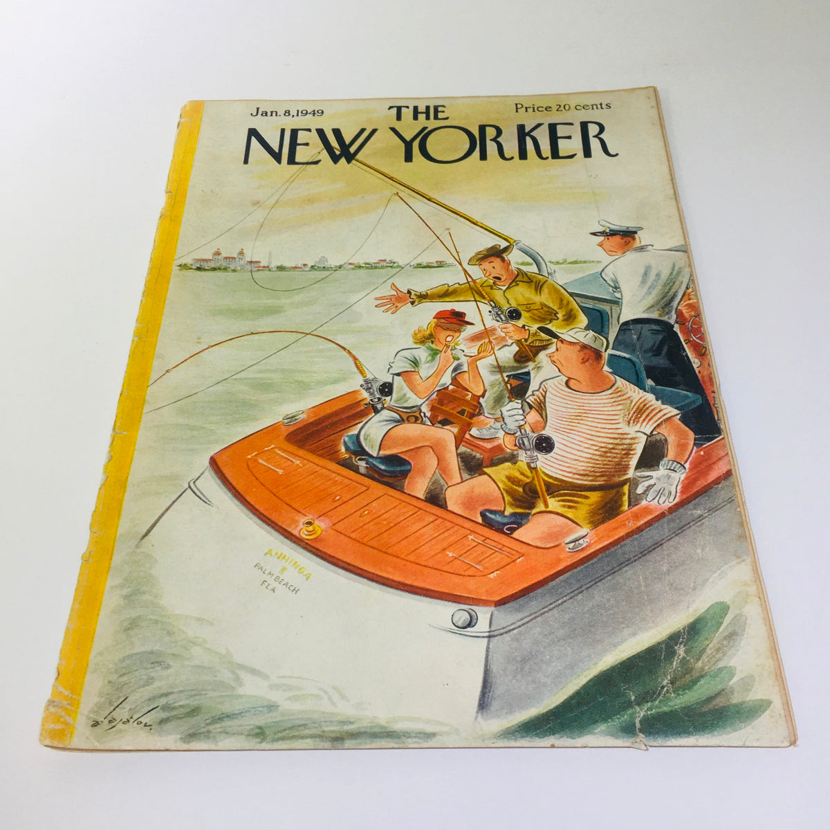 Cover of The New Yorker, January 8, 1949, featuring a thematic illustration by Constantin Alajalov