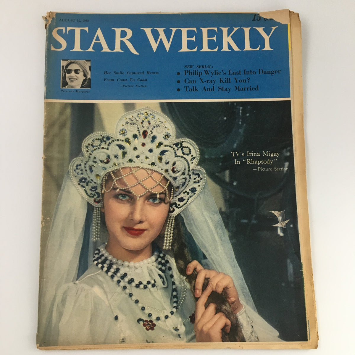 Vintage Star Weekly Magazine August 16 1958 TV's Irina Migay Cover Feature Newsstand