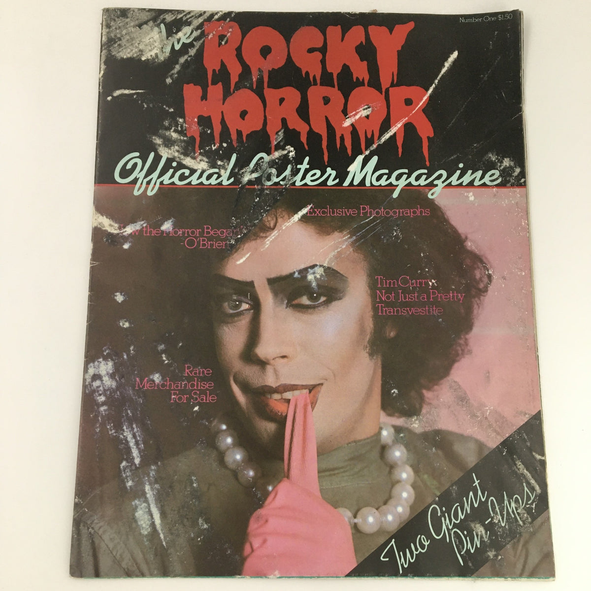 Vintage 1979 Rocky Horror Picture Show Tim Curry Feature Official Poster Magazine