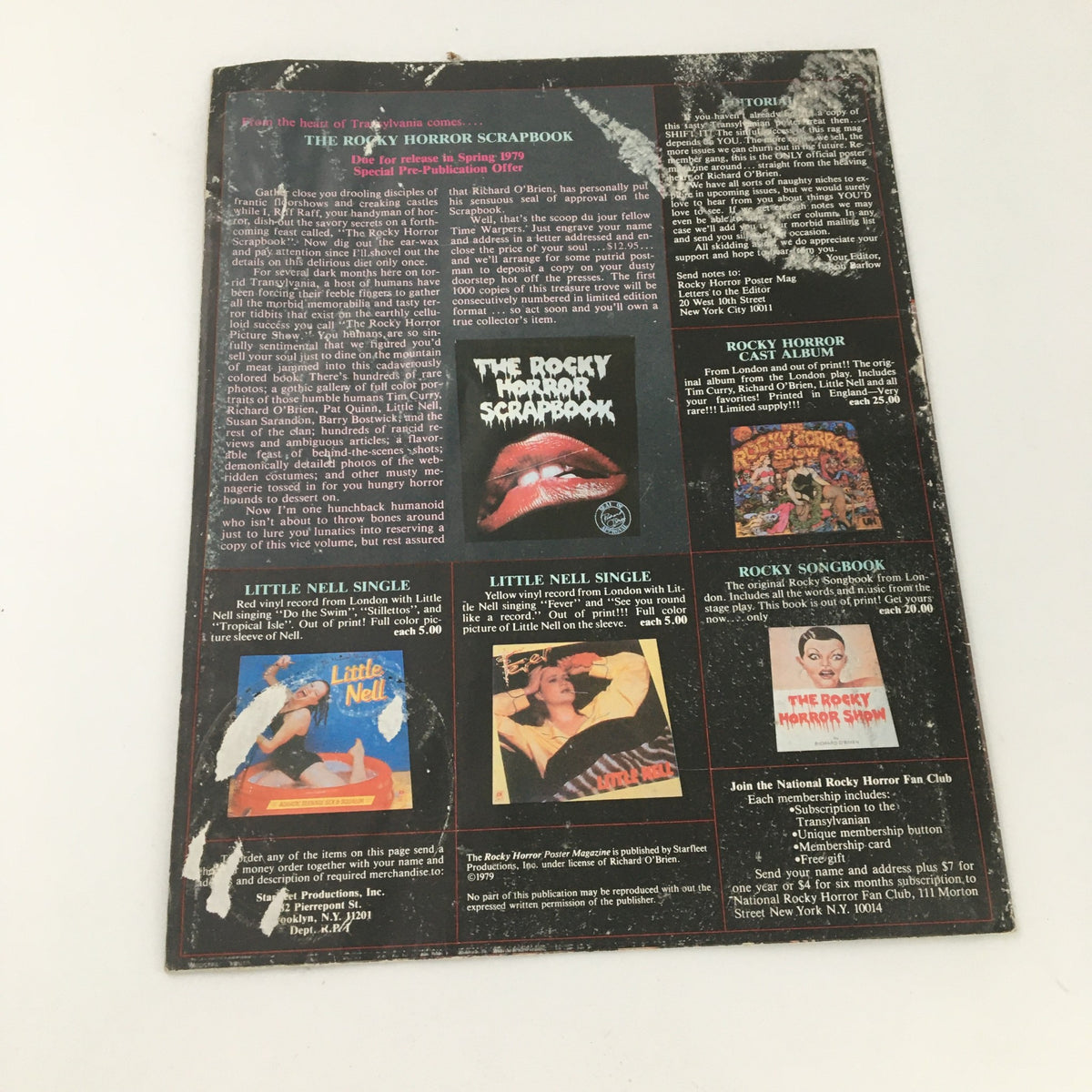 Vintage 1979 Rocky Horror Picture Show Tim Curry Feature Official Poster Magazine