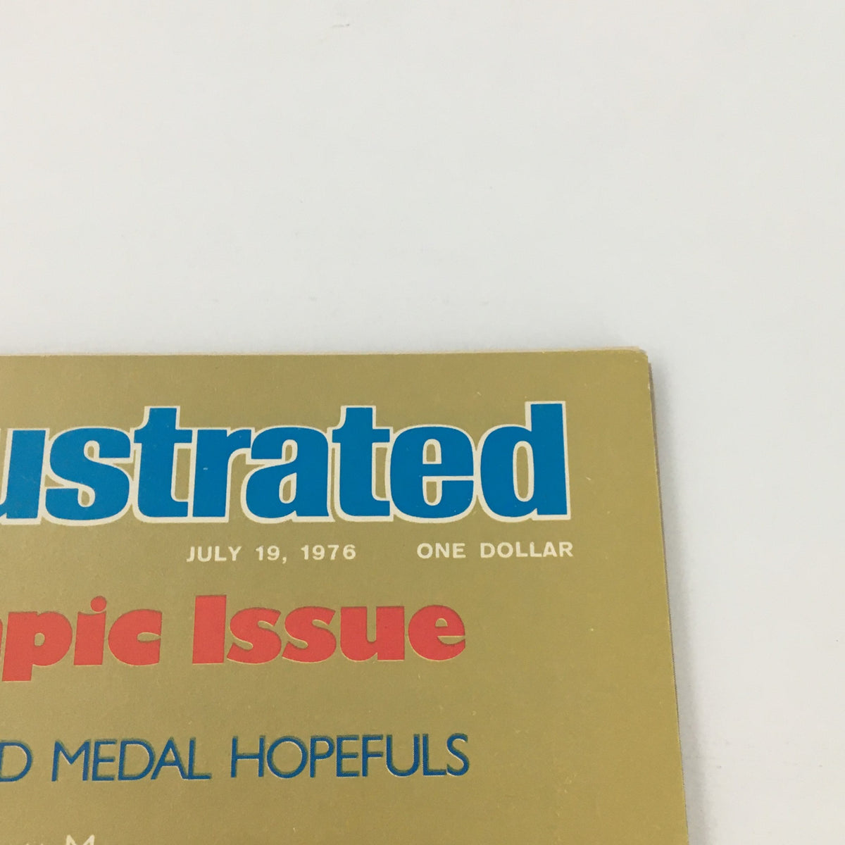 Cover of Sports Illustrated Magazine dated July 19, 1976, featuring the title and details about the Olympic Issue.