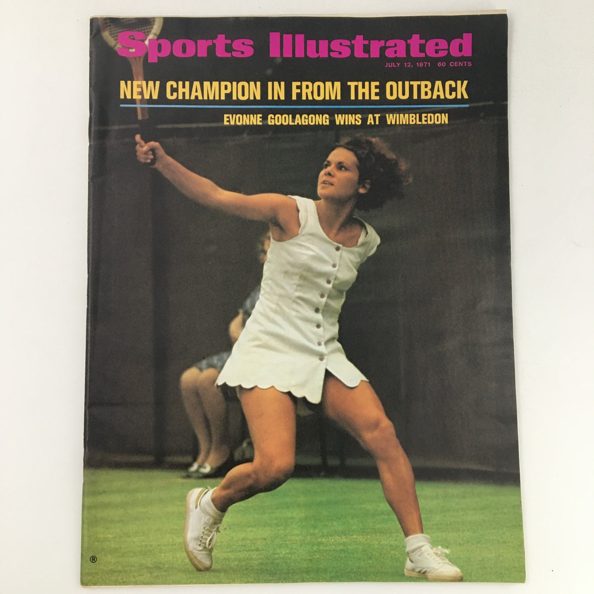 Vintage Sports Illustrated Magazine July 12 1971 Champion Evonne Goolagong Newsstand