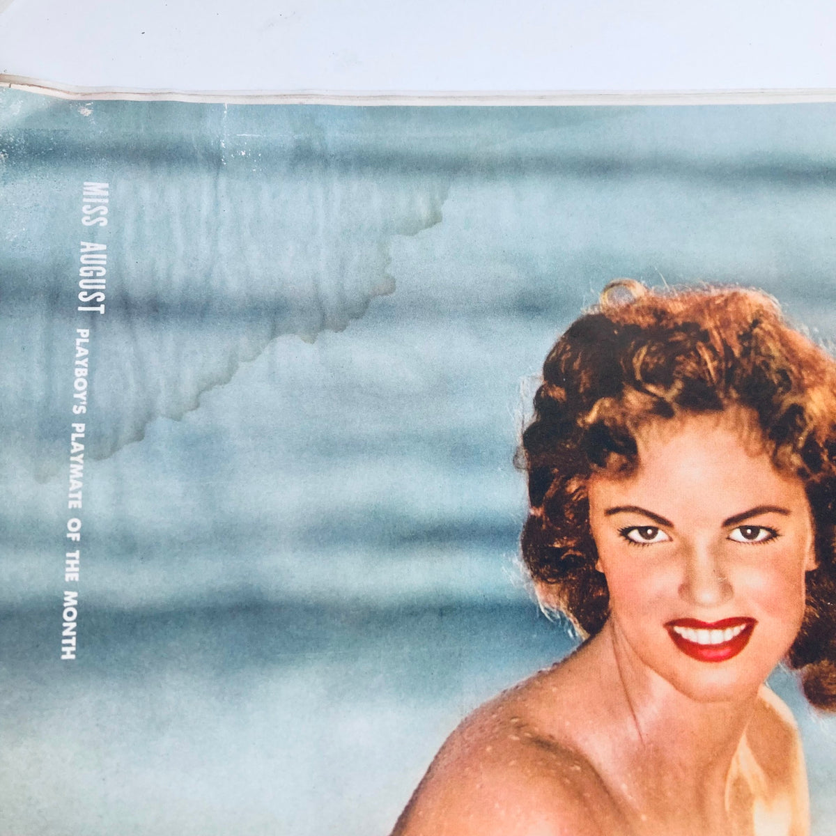 VTG Playboy Magazine August 1958 featuring Myrna Weber as Playmate of the Month, showcasing a vintage cover with vibrant colors and a classic design.