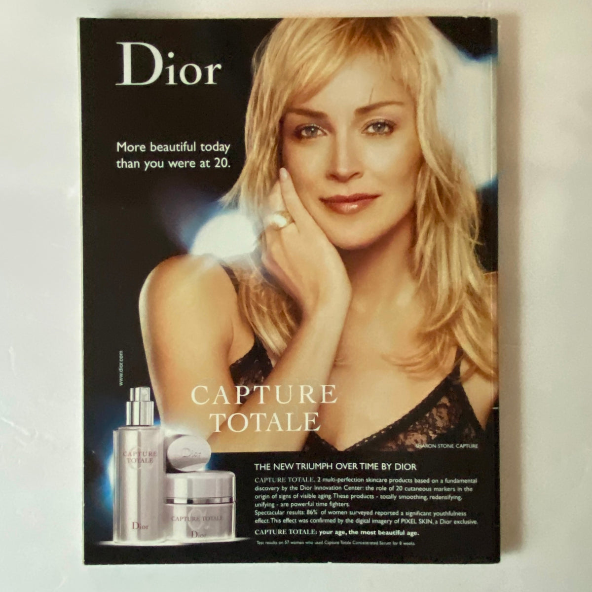 Harper's Bazaar Australia Magazine May 2006 Madonna Cover, presenting a Dior advertisement with a beauty product line.