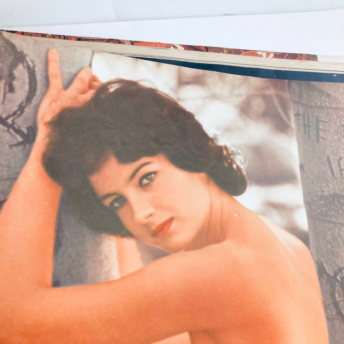 VTG Playboy Magazine October 1961 centerfold featuring Jean Cannon in a striking pose, emphasizing the magazine's vintage appeal.