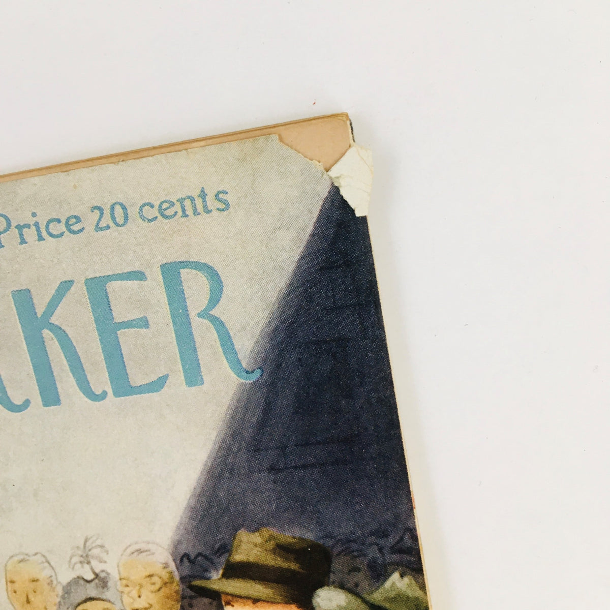 Part of The New Yorker Magazine February 9 1952 cover displaying the magazine's title with a vintage aesthetic, capturing the charm of its era and the work of Constantin Alajalov.