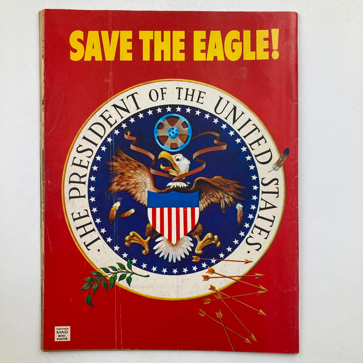 Cover of Mad Magazine September 1974 No. 169, featuring a vibrant design with 'Save the Eagle!' and the Presidential seal illustration, reflecting the humor and culture of the 1970s.