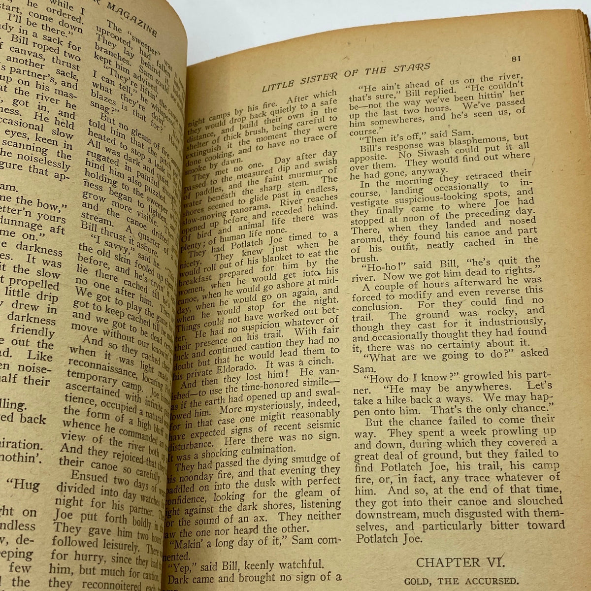 More interior content from VTG The Popular Magazine February 15, 1913 The Branded Man, highlighting engaging storytelling and historic narrative style.