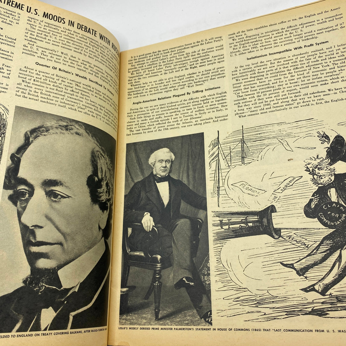 Interior pages of the VTG See Magazine January 1948 Vol 7 No. 1 featuring articles and historical figures, showcasing the magazine's content and layout.