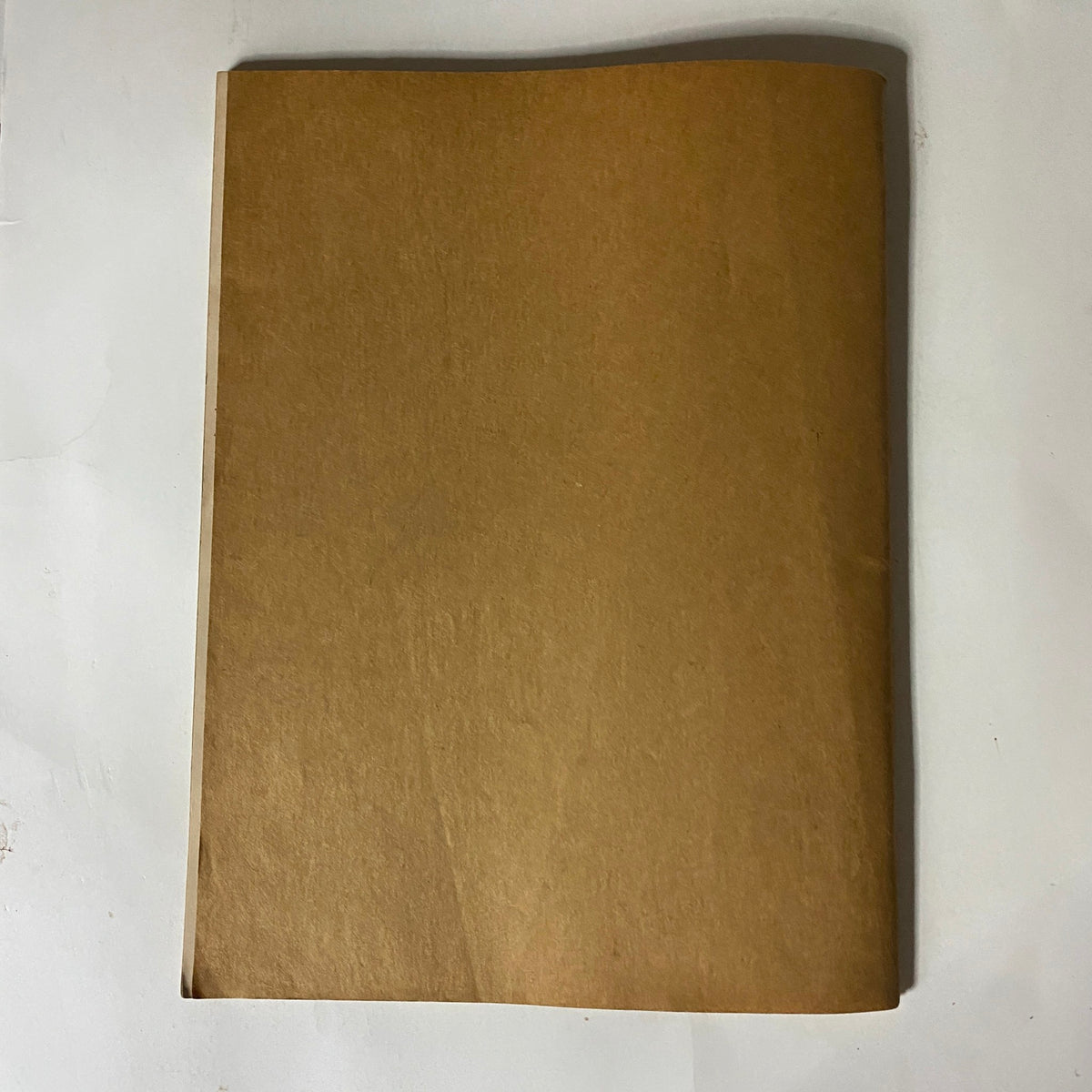 Back cover of the VTG Easyriders Magazine August 1983, showcasing its vintage design with a simple brown paper finish.
