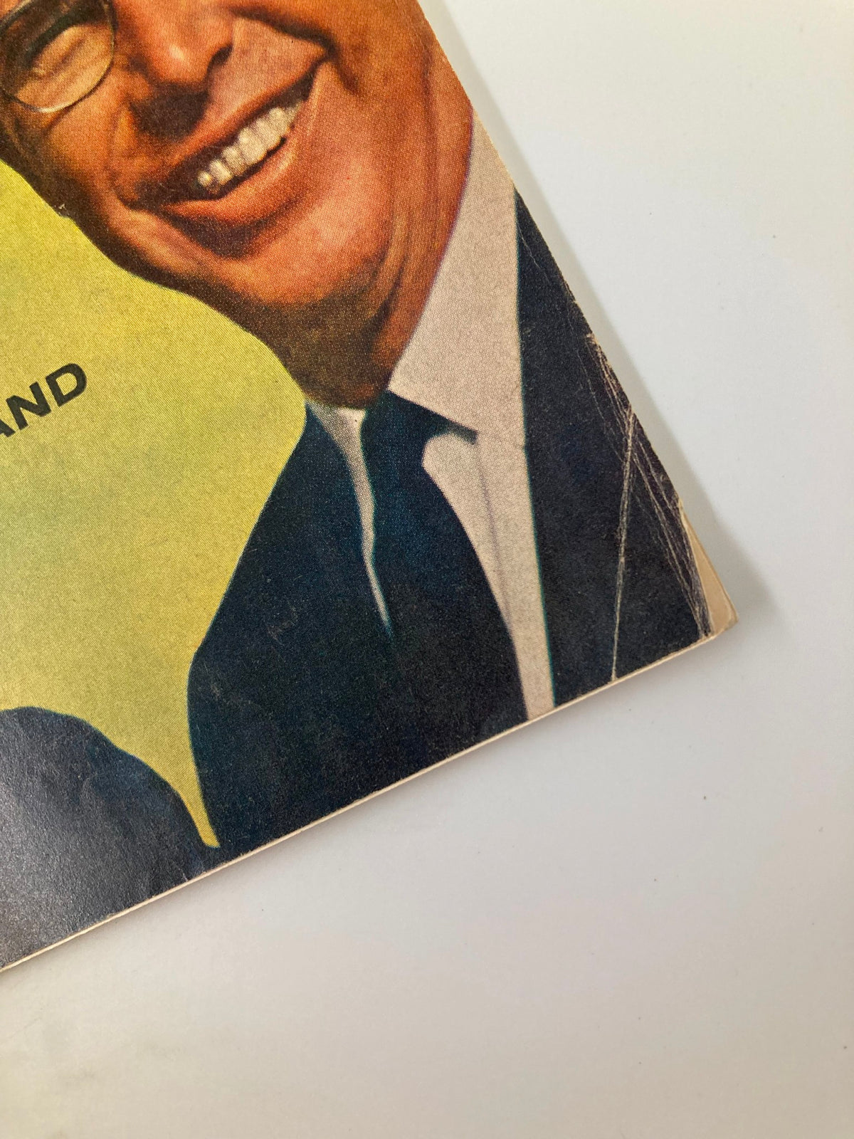 Close-up of the lower portion of the cover of VTG Forbes Magazine July 1, 1985, featuring the smiles of Johnson and Hopton of Ingersoll-Rand.