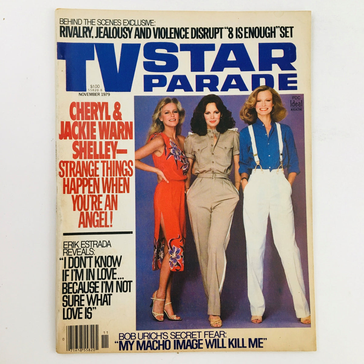 Cover of TV Star Parade Magazine November 1979 featuring Cheryl, Jackie, and Shelley with a headline about rivalry on the set of 'Eight is Enough'.