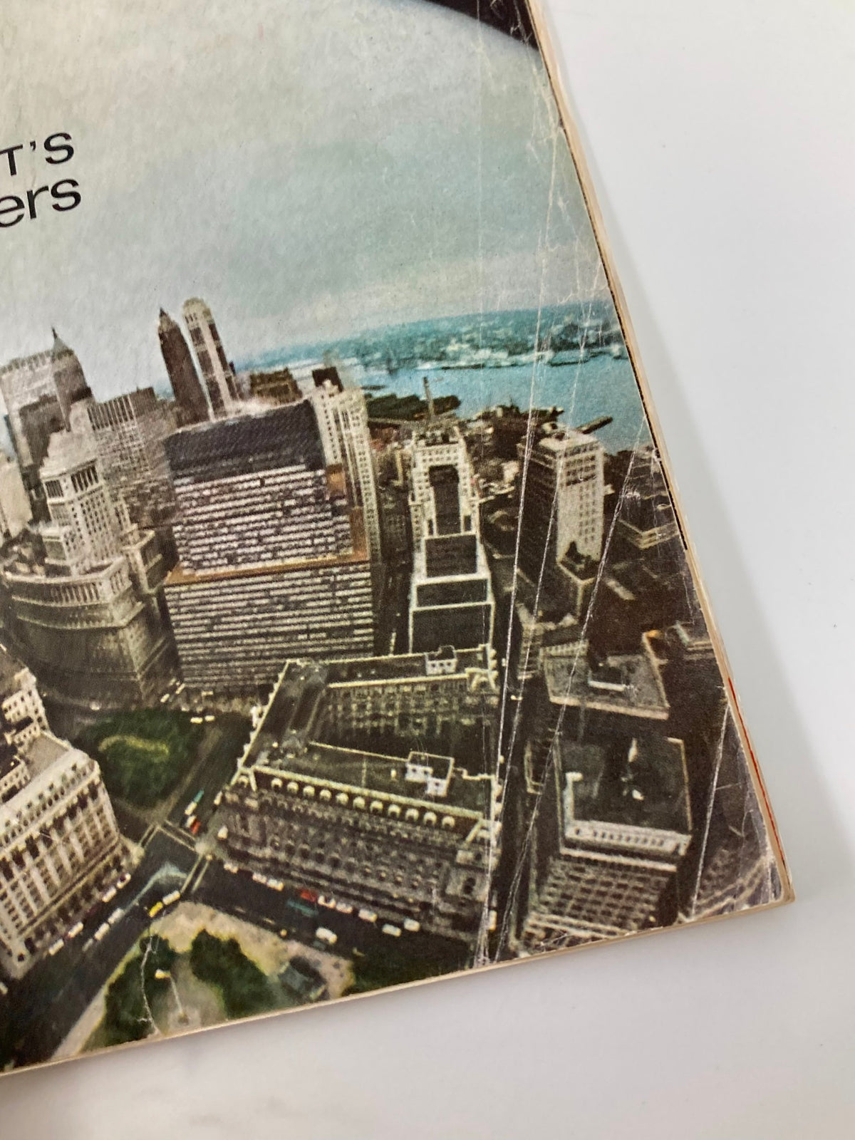 Detail of the cover of Forbes Magazine, February 15, 1967, featuring the skyline and the title 'Wall Street's Merger Makers'.