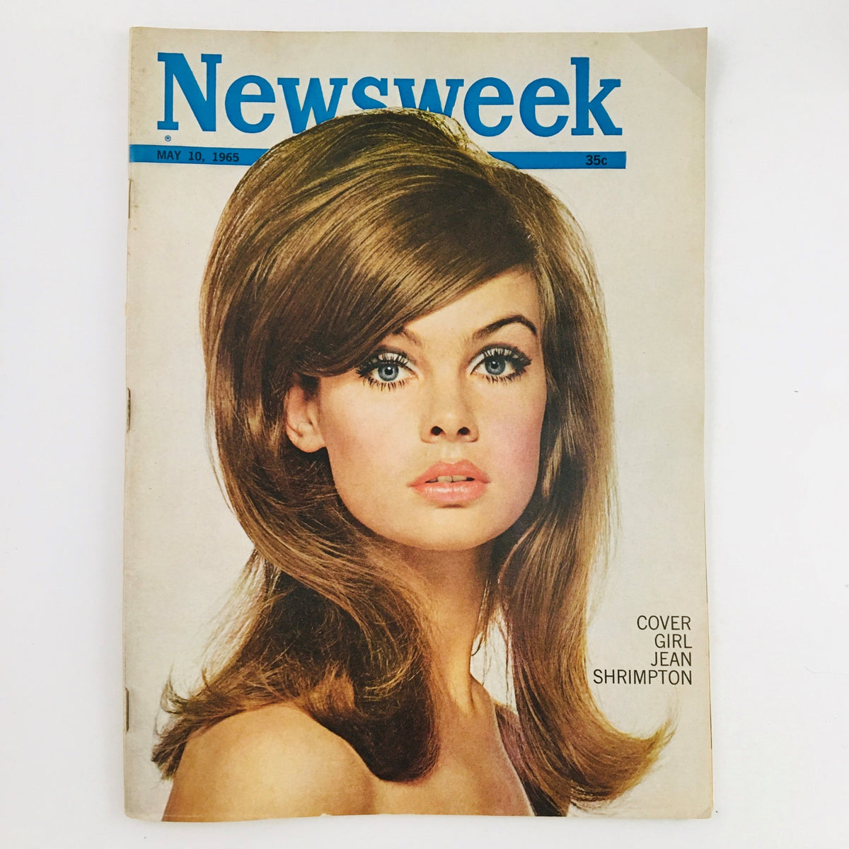 Cover of Newsweek Magazine, May 10, 1965, featuring cover girl Jean Shrimpton