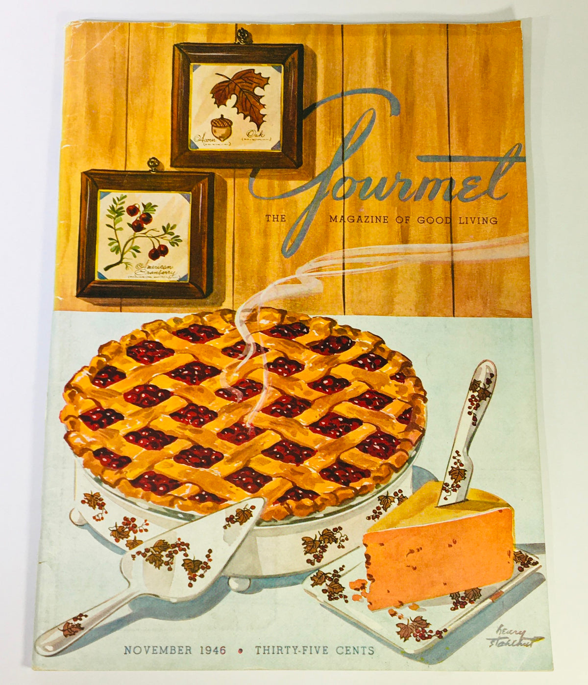 Gourmet: The Magazine of Good Living, November 1946: Featuring 'Tidings of Tea & Scallop' on the cover