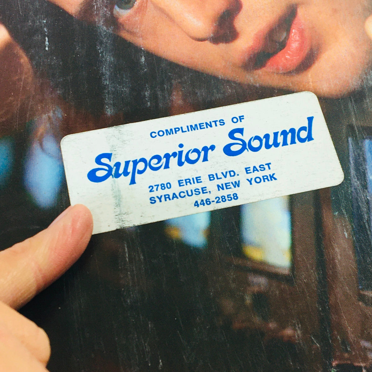 Image showcasing the 'Superior Sound' address label on the November 1981 edition of VTG Audio Magazine featuring Todd Rundgren.