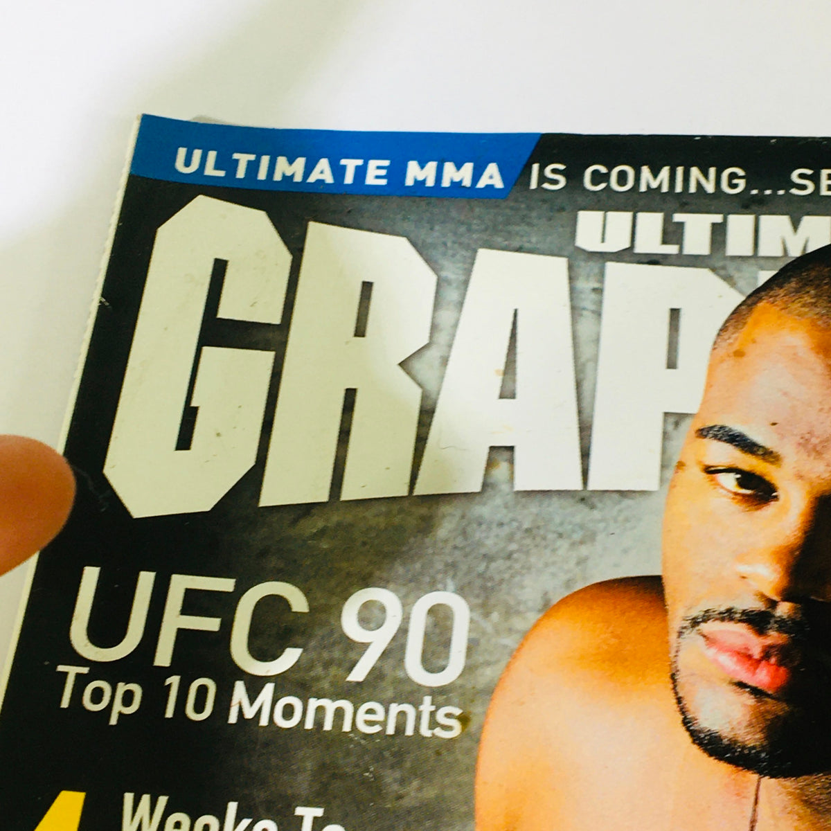 Ultimate Grappling MMA Magazine February 2009 featuring UFC powerhouse Rashad Evans on the cover showcasing the excitement of his career during a pivotal time in UFC history.