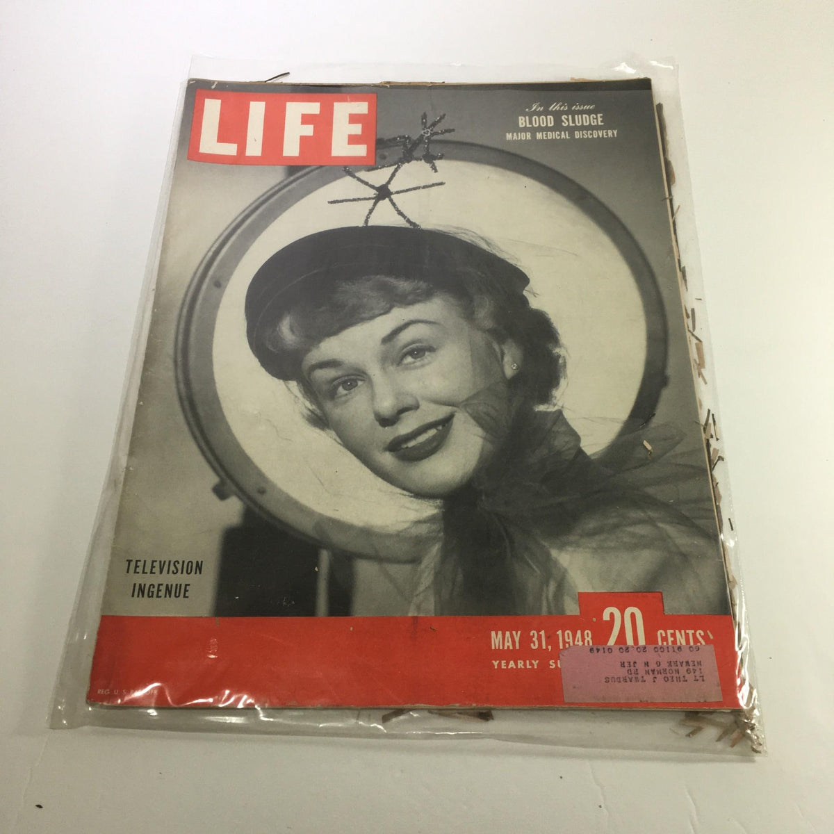 Life Magazine May 31, 1948 cover featuring television ingenue Kyle Macdonnell, showcasing vintage magazine aesthetics with black and white photography and bold red accents.