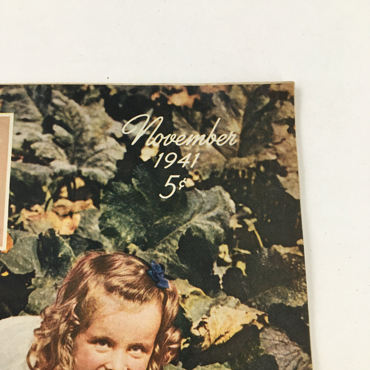 Close-up of the Farm Journal Magazine November 1941 cover, showcasing the month and year, and the price, alongside the graphic title 'Farm Journal'.