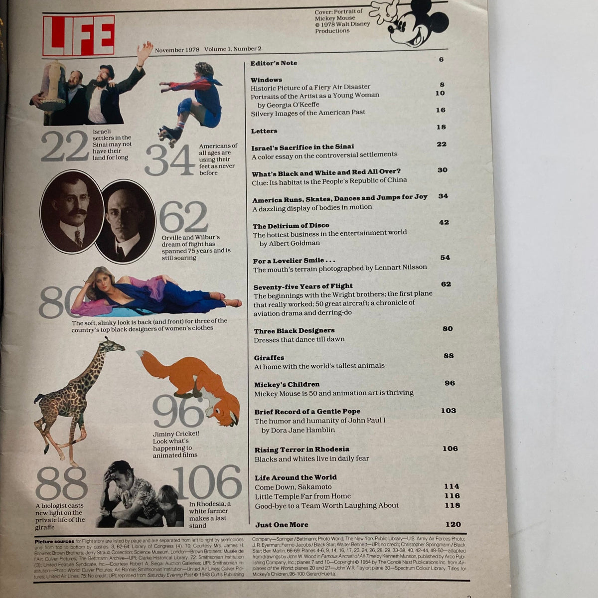Life Magazine November 1978 Vol 1 No 2 - Mickey Mouse Turns 50, Rare Collectible Edition