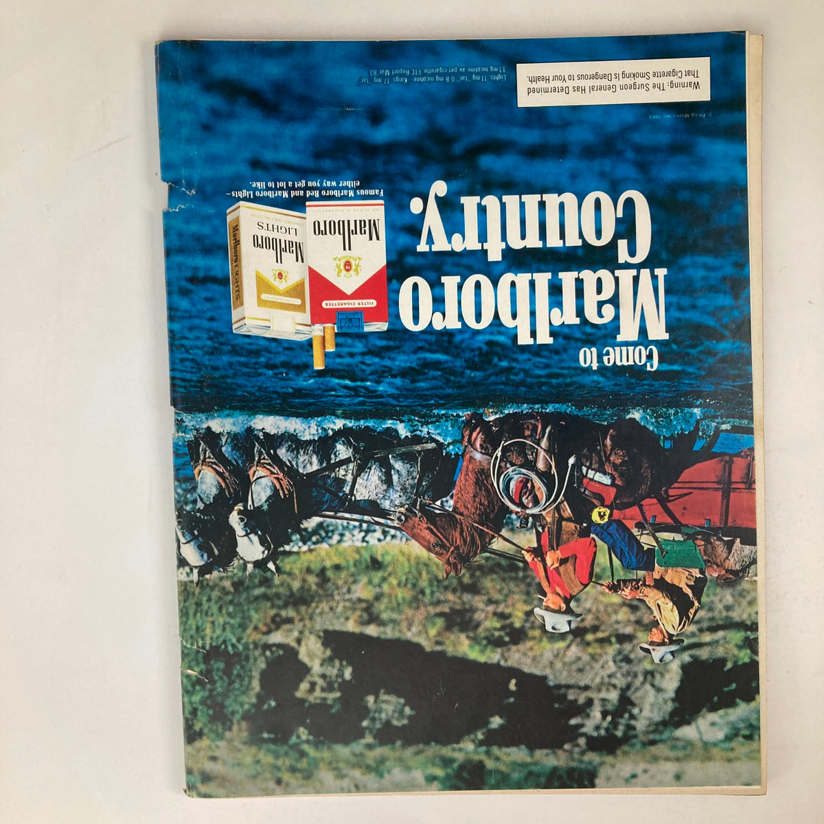 Back cover of VTG Life Magazine November 1983, Volume 6 No. 11, showcasing an advertisement for Marlboro with a scenic background.
