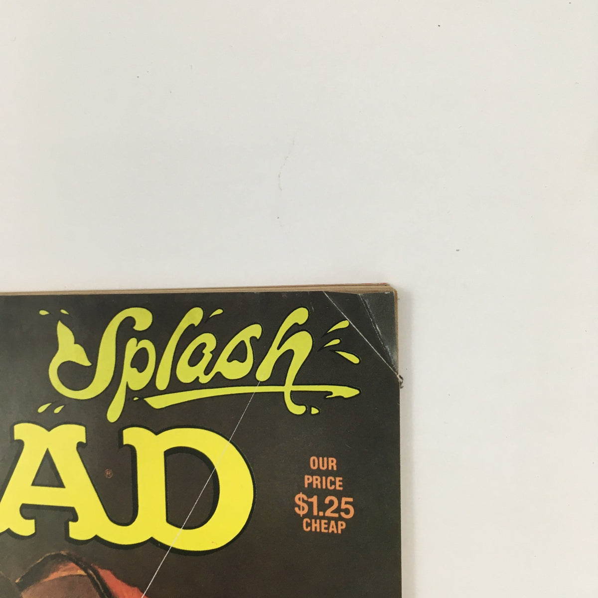 Close-up of the title section of Mad Magazine, October 1984, No. 250, showcasing the distinctive 'Splash' design. This iconic magazine cover highlights the comedic style of Mad Magazine.