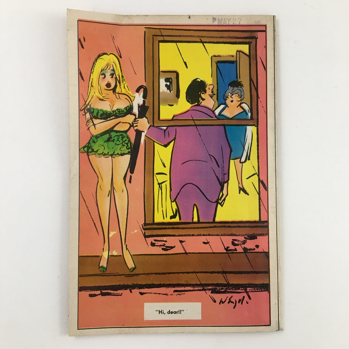 Cover page of VTG 150 New Cartoons October 1971 No. 42 Charlton Joke Magazine, featuring colorful artwork and iconic comic character designs.
